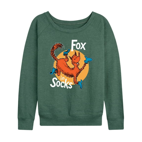 Dr. Seuss - Fox In Socks Jumping - Women's Lightweight French Terry Long Sleeve Shirt