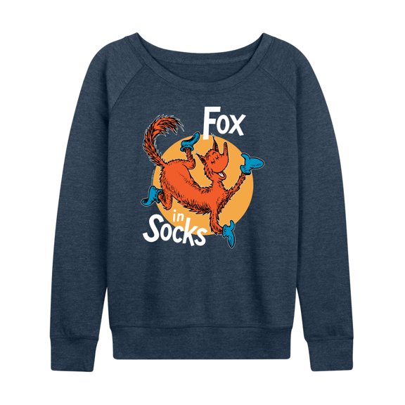 Dr. Seuss - Fox In Socks Jumping - Women's Lightweight French Terry Long Sleeve Shirt