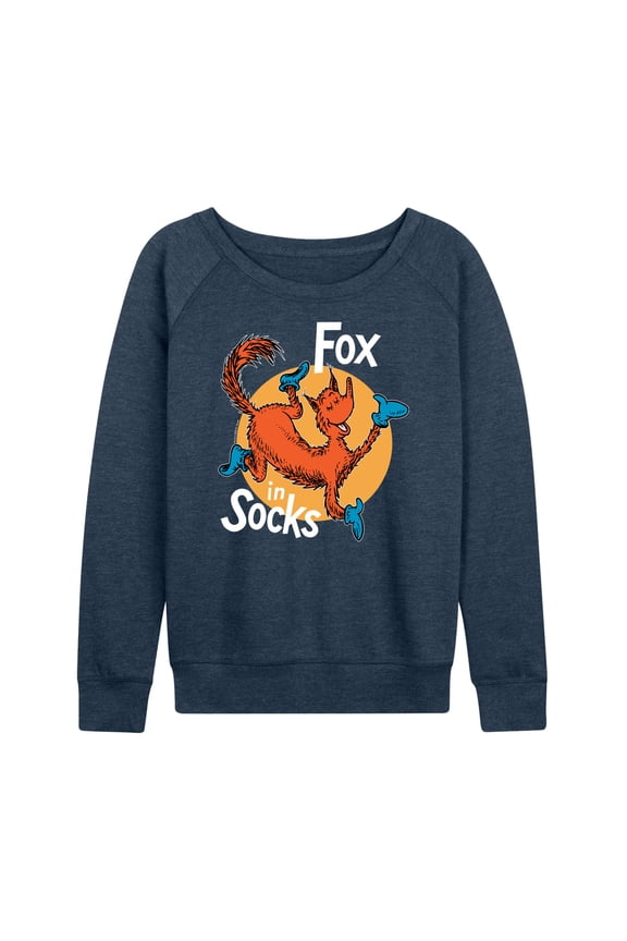 - Fox In Socks Jumping - Women's Lightweight French Terry Long Sleeve Shirt