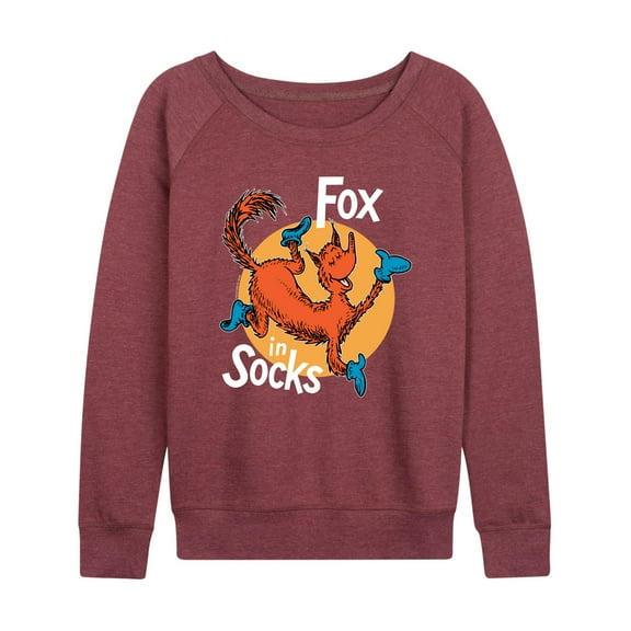 Dr. Seuss - Fox In Socks Jumping - Women's Lightweight French Terry Long Sleeve Shirt