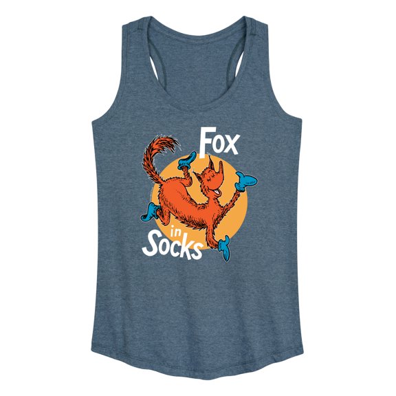 Dr. Seuss - Fox In Socks Jumping - Women's Racerback Tank Top