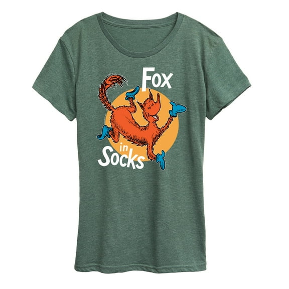 Dr. Seuss - Fox In Socks Jumping - Women's Raglan Graphic T-Shirt