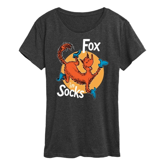 Dr. Seuss - Fox In Socks Jumping - Women's Raglan Graphic T-Shirt