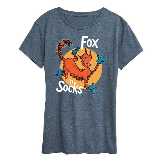 Dr. Seuss - Fox In Socks Jumping - Women's Raglan Graphic T-Shirt
