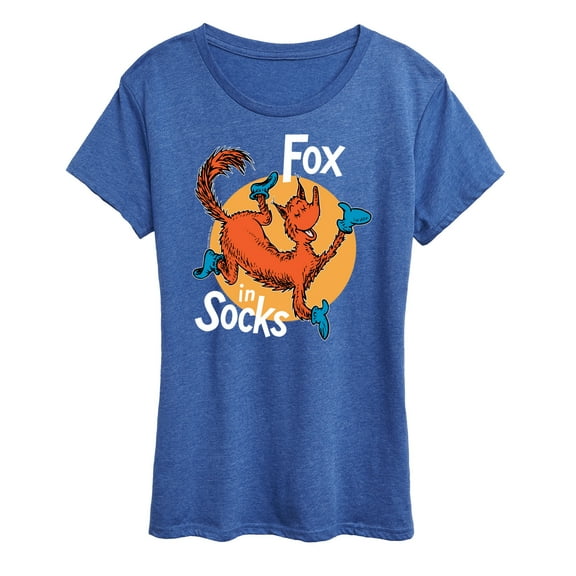 Dr. Seuss - Fox In Socks Jumping - Women's Raglan Graphic T-Shirt