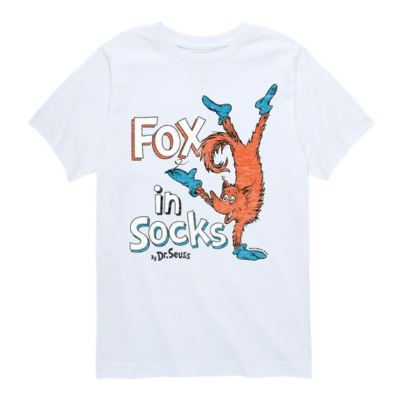 Dr. Seuss - Fox In Sox Book Cover  - Toddler & Youth Short Sleeve Graphic T-Shirt