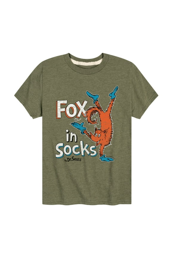 - Fox In Sox Book Cover - Toddler & Youth Short Sleeve Graphic T-Shirt
