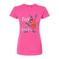 thumbnail image 1 of Dr. Seuss - Fox In Sox Cover - Juniors Fitted Graphic T-Shirt, 1 of 6