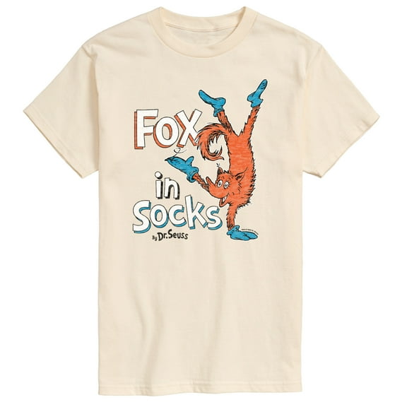 Dr. Seuss - Fox In Sox Cover - Men's Short Sleeve Graphic T-Shirt