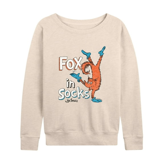 Dr. Seuss - Fox In Sox Cover - Women's Lightweight French Terry Long Sleeve Shirt