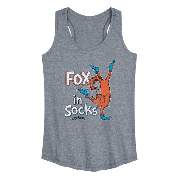 Dr. Seuss - Fox In Sox Cover - Women's Racerback Tank Top