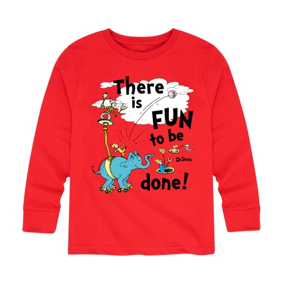 Dr. Seuss - Fun To Be Done - Toddler And Youth Long Sleeve Graphic T-Shirt