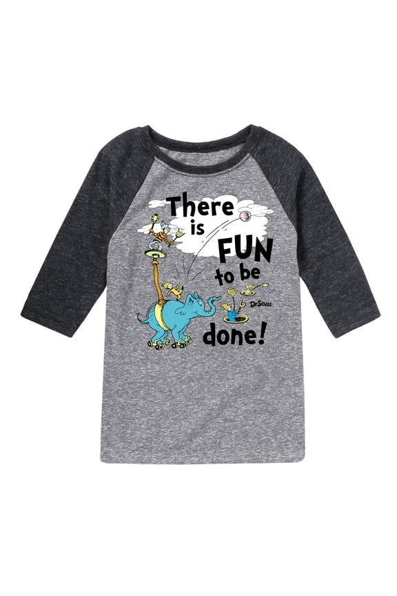 - Fun To Be Done - Toddler And Youth Raglan Graphic T-Shirt