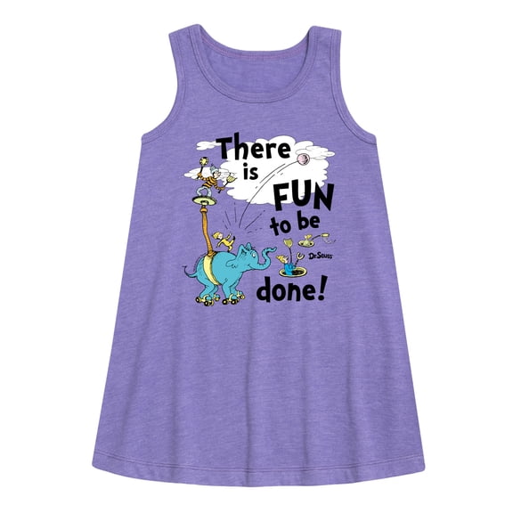 Dr. Seuss - Fun To Be Done - Toddler and Youth Girls A-line Dress