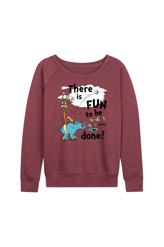 - Fun To Be Done - Women's Lightweight French Terry Long Sleeve Shirt