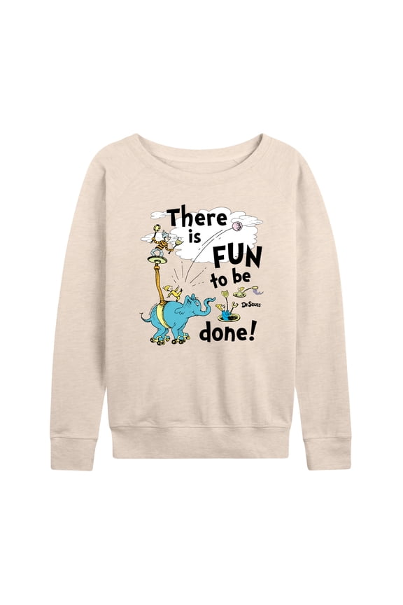 - Fun To Be Done - Women's Lightweight French Terry Long Sleeve Shirt