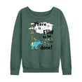 thumbnail image 1 of Dr. Seuss - Fun To Be Done - Women's Lightweight French Terry Long Sleeve Shirt, 1 of 6