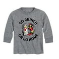 thumbnail image 1 of Dr. Seuss - Go Grinch Or Go Home - Toddler And Youth Long Sleeve Graphic T-Shirt, 1 of 4