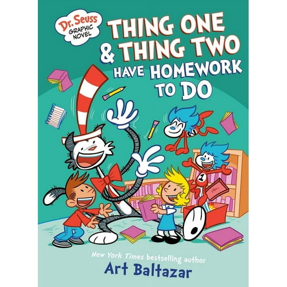 Dr. Seuss Graphic Novels Dr. Seuss Graphic Novel: Thing One and Thing Two Have Homework to Do: A Cat in the Hat Story, (Hardcover)