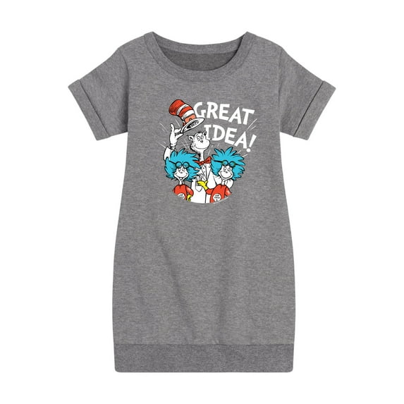 Dr. Seuss - Great Idea - Toddler And Youth Girls Fleece Dress