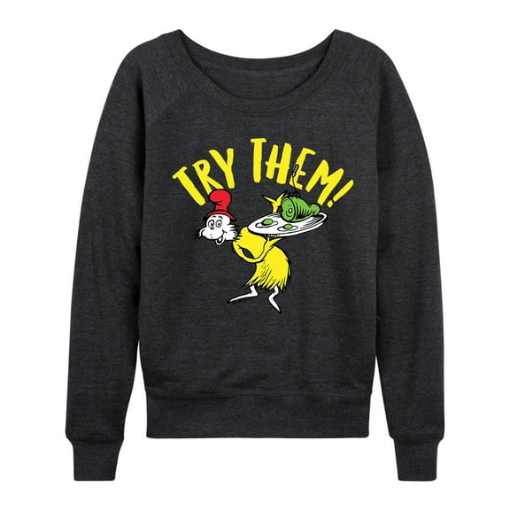 Dr. Seuss - Green Eggs And Ham - Women's Lightweight French Terry Long Sleeve Shirt