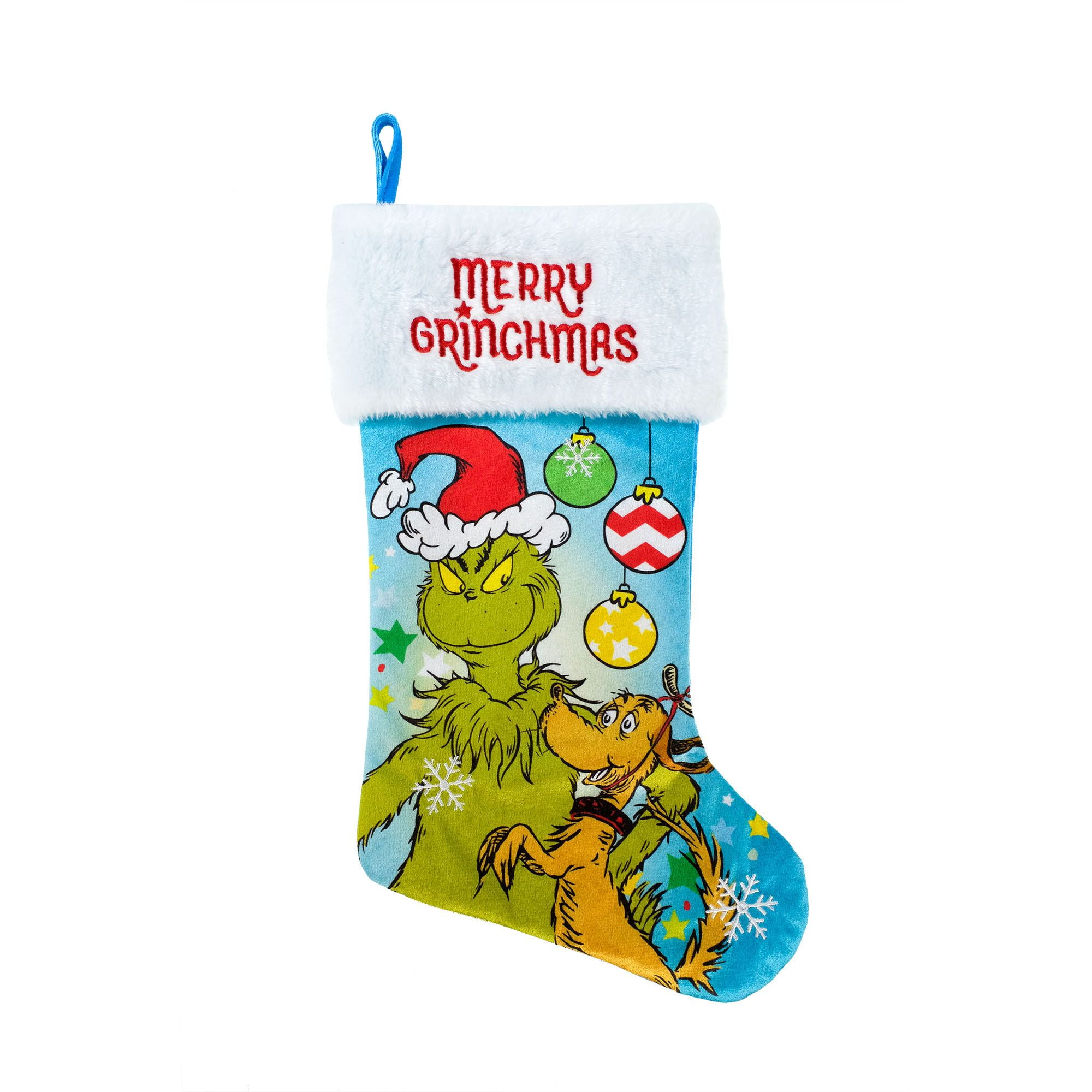 Dr. Seuss Grinch 20" Christmas Stocking, Assorted Color - Walmart.com