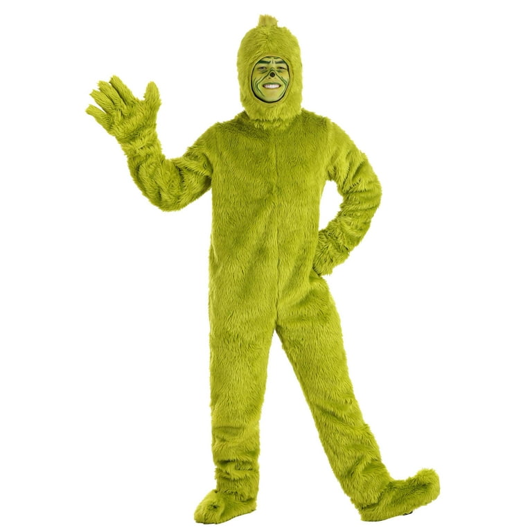 Dr. Seuss Grinch Adult Open Face Costume 