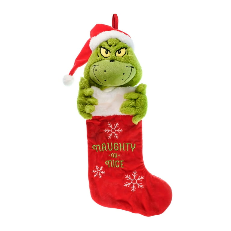 Grinch stocking hot sale