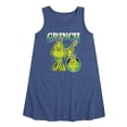thumbnail image 1 of Dr. Seuss - Grinch Bootleg - Toddler and Youth Girls Short Sleeve Aline Dress, 1 of 4