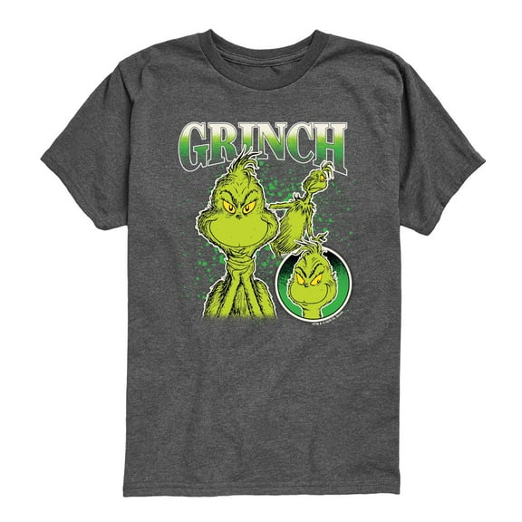 Dr. Seuss - Grinch Bootleg - Youth Short Sleeve Graphic T-shirt
