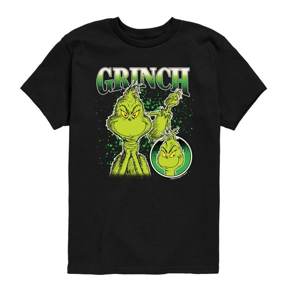 Dr. Seuss - Grinch Bootleg - Youth Short Sleeve Graphic T-shirt