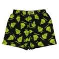 thumbnail image 1 of Dr. Seuss Grinch Boxers Slim Fit Sleep Shorts Naughty or Nice Black, 1 of 7
