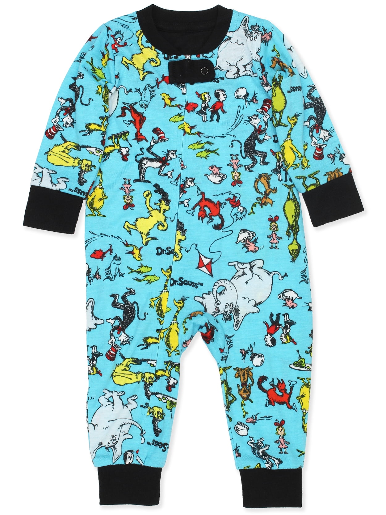 Dr. Seuss Grinch Cat in the Hat Infant Toddler Footless Sleeper Pajamas