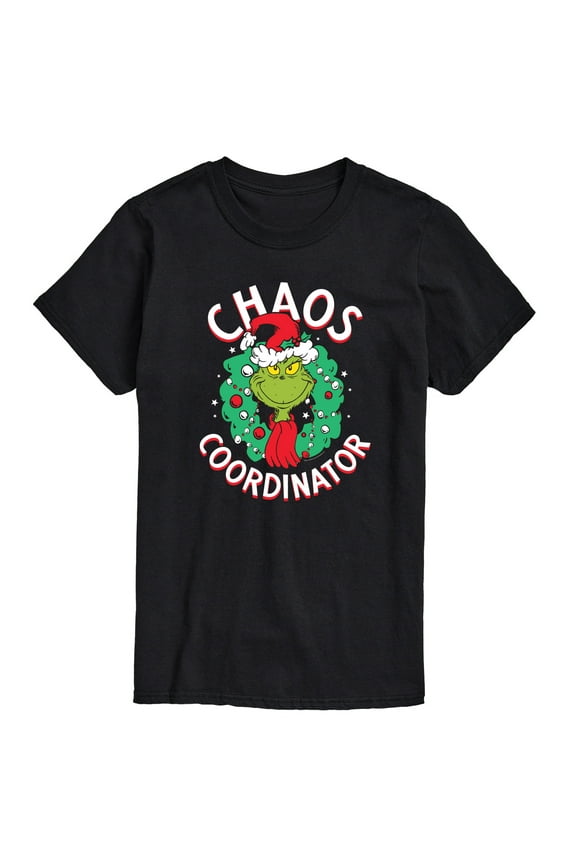 - Grinch Chaos Coordinator - Men's Short Sleeve Graphic T-Shirt