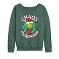 thumbnail image 1 of Dr. Seuss - Grinch Chaos Coordinator - Women's Lightweight French Terry Long Sleeve Shirt, 1 of 5