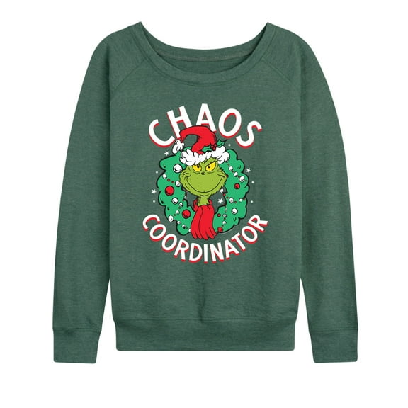 Dr. Seuss - Grinch Chaos Coordinator - Women's Lightweight French Terry Long Sleeve Shirt