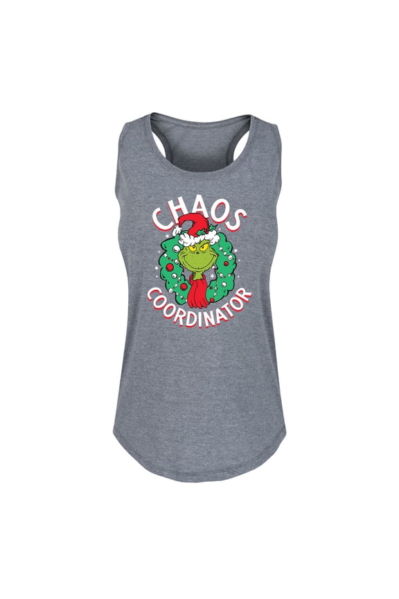 Dr. Seuss - Grinch Chaos Coordinator - Women's Racerback Tank Top