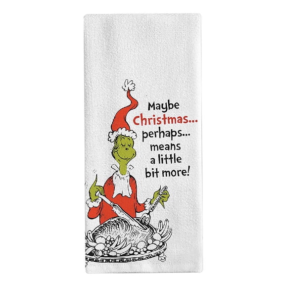 Dr. Seuss Grinch Christmas Turkey Kitchen Towel
