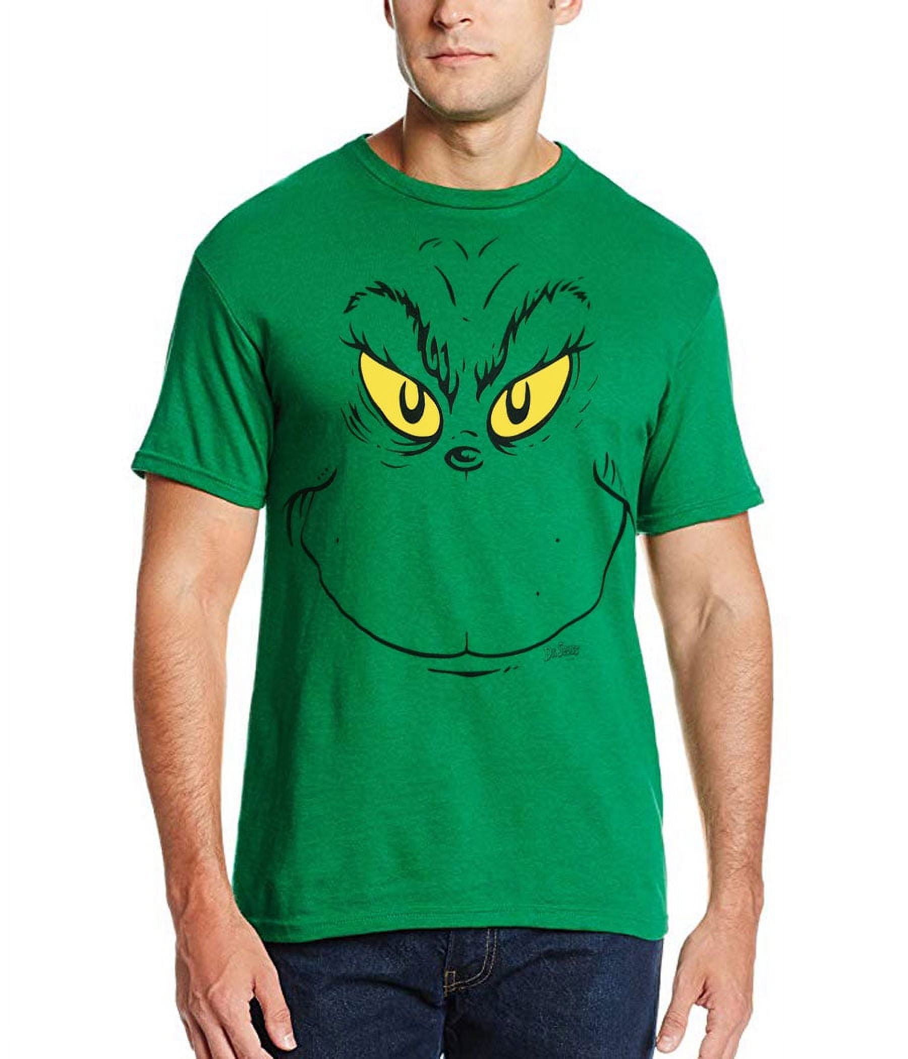 Dr. Seuss Grinch Face T Shirt Walmart