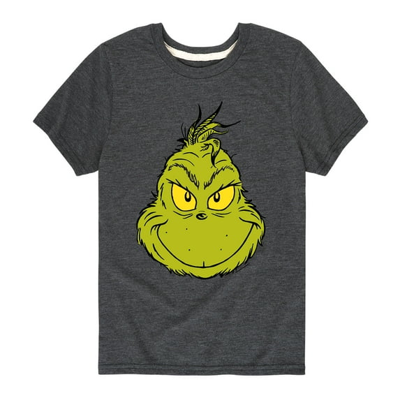 Dr. Seuss - Grinch Face - Toddler And Youth Short Sleeve Graphic T-Shirt