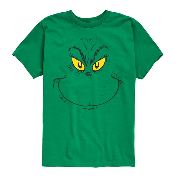Dr. Seuss - Grinch Face - Toddler And Youth Short Sleeve Graphic T-Shirt