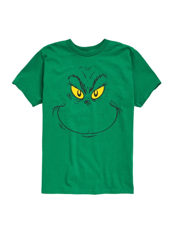 The Grinch - The Grinch Face Boys' Short Sleeve Graphic T-Shirt