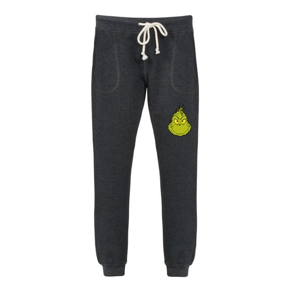 Dr. Seuss - Grinch Face - Women's French Terry Jogger Pant