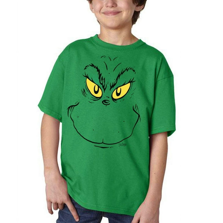 Dr. Seuss Grinch Face Youth T-Shirt