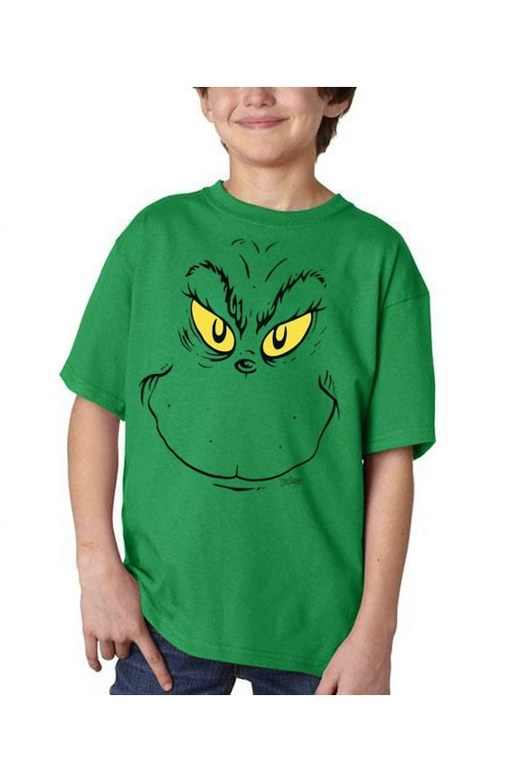 Grinch Face Youth T-Shirt