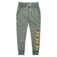 thumbnail image 1 of Dr. Seuss - Grinch Faces - Women's Jersey Jogger Pant, 1 of 4
