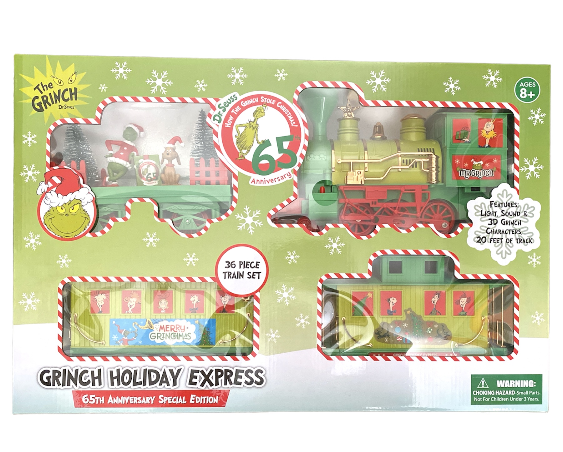 Dr. Seuss Grinch 65th Anniversary Special Edition Holiday Express Train ...