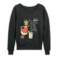 thumbnail image 1 of Dr. Seuss - Grinch Present - Women's French Terry Long Sleeve Pullover, 1 of 4