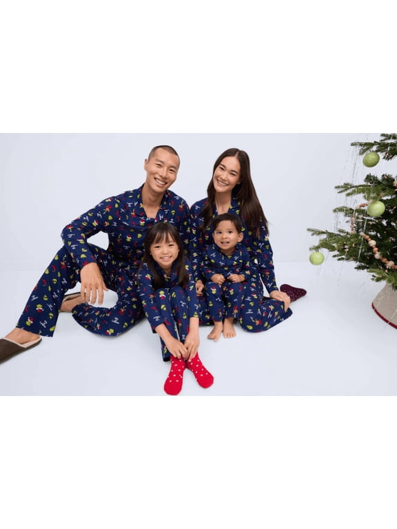 The Grinch KIds' Matching Family Pajamas Top and Pants Set, 2-Piece, Sizes S-XL