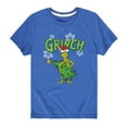 thumbnail image 1 of Dr. Seuss - Grinch With Christmas Tree - Toddler And Youth Short Sleeve Graphic T-Shirt, 1 of 5